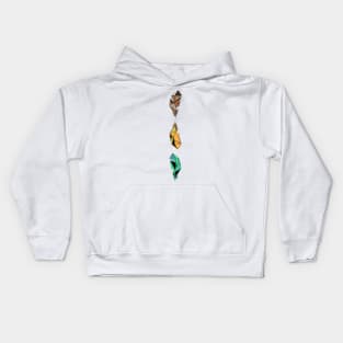 Feather Or Knife? Vertical Version Kids Hoodie